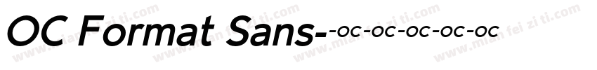 OC Format Sans字体转换